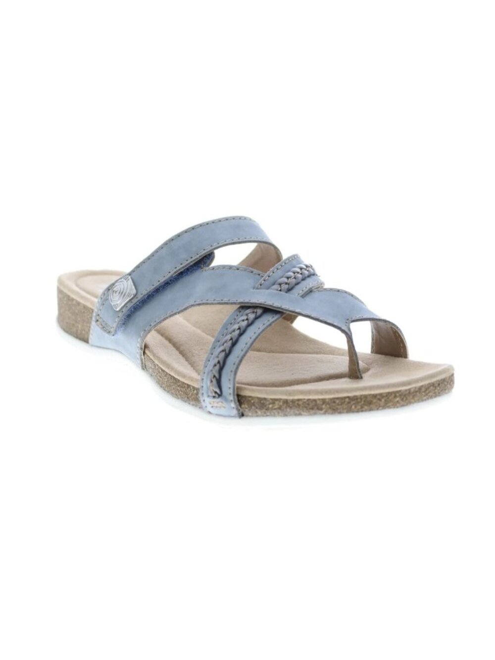 EARTH ORIGINS bosk brent pearl blue nubuck leather sandals 11 WIDE